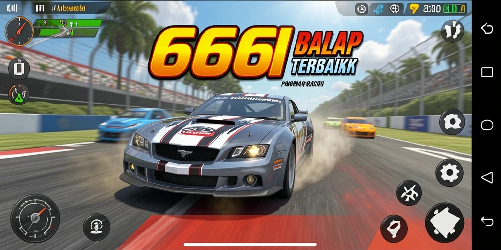 Gameplay Racing yang mendebarkan dengan grafis memukau.
