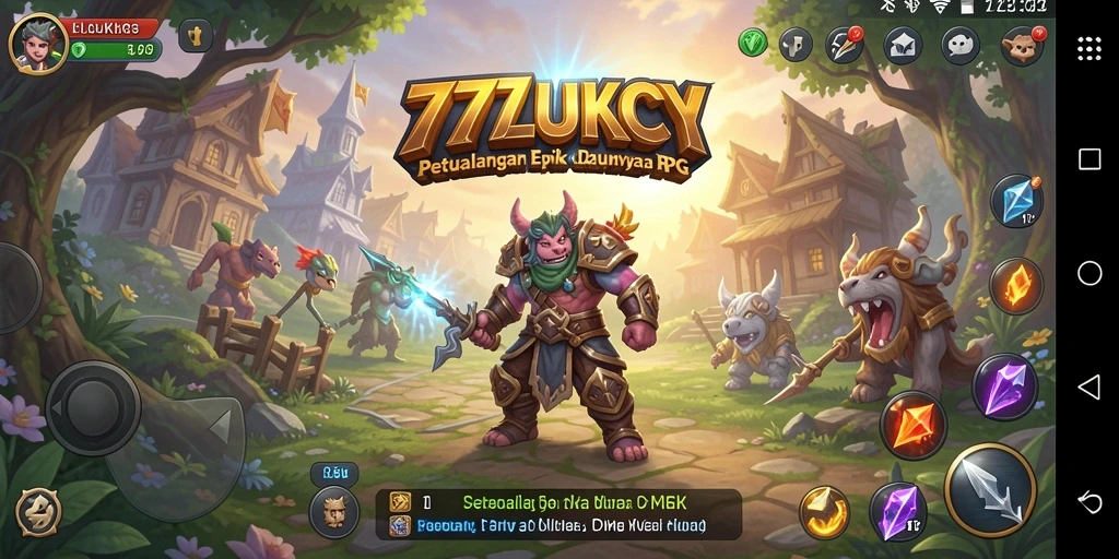 Screenshot gameplay RPG yang memukau dalam 777LUKCY.
