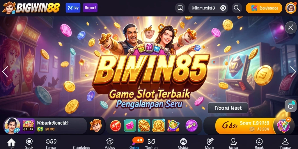 Screenshot utama BIGWIN88 menunjukkan gameplay Slot yang seru dan menarik.
