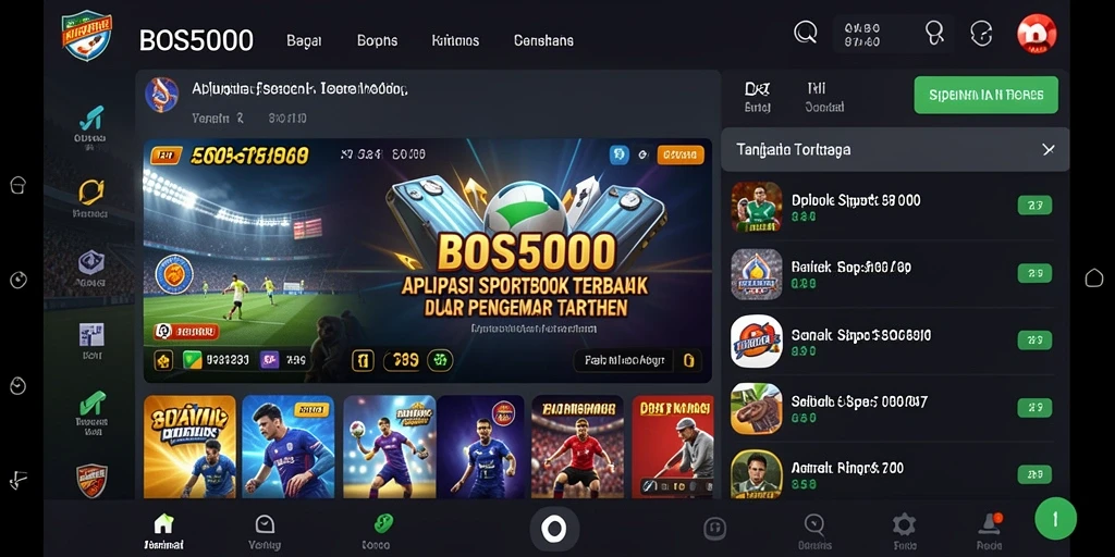 Tampilan menarik dan antarmuka mudah dinavigasi di BOS5000.