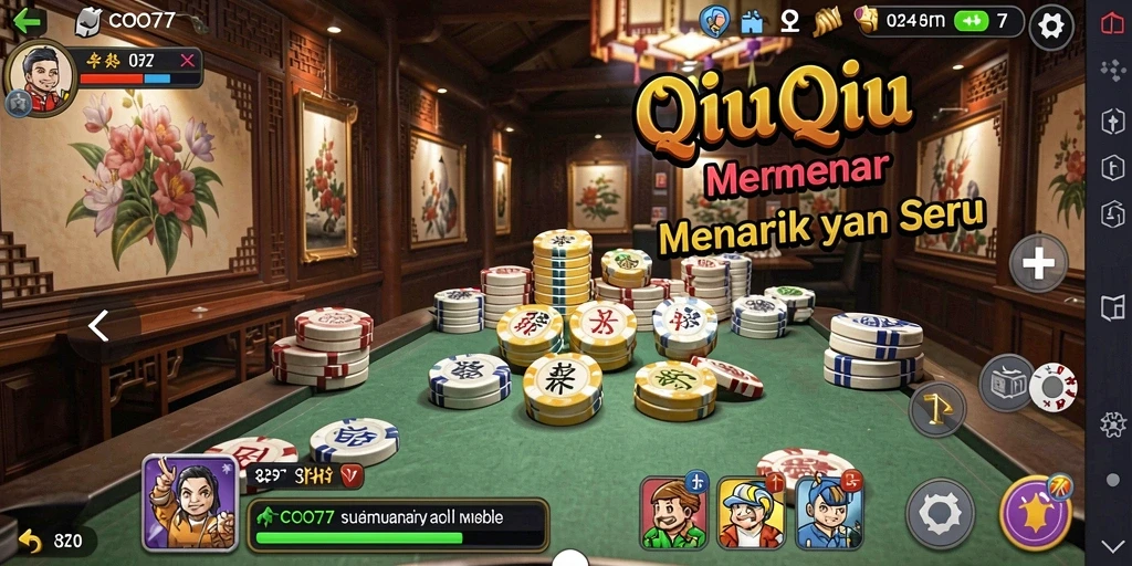 Tampilan gameplay QiuQiu yang menarik di COO77.