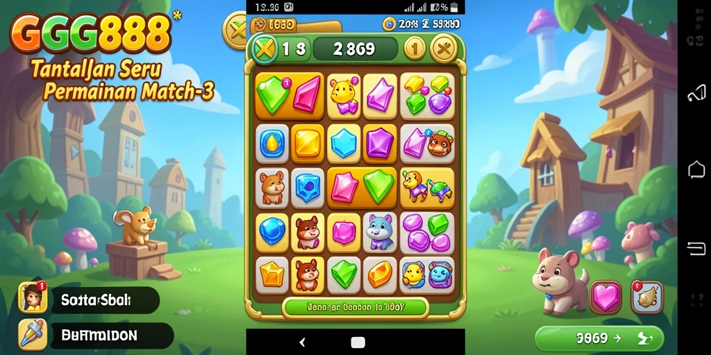 Screenshot GGG888 menampilkan gameplay seru dan penuh warna.