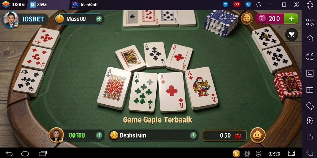 Tampilan gameplay Gaple yang seru dan interaktif di IOSBET.