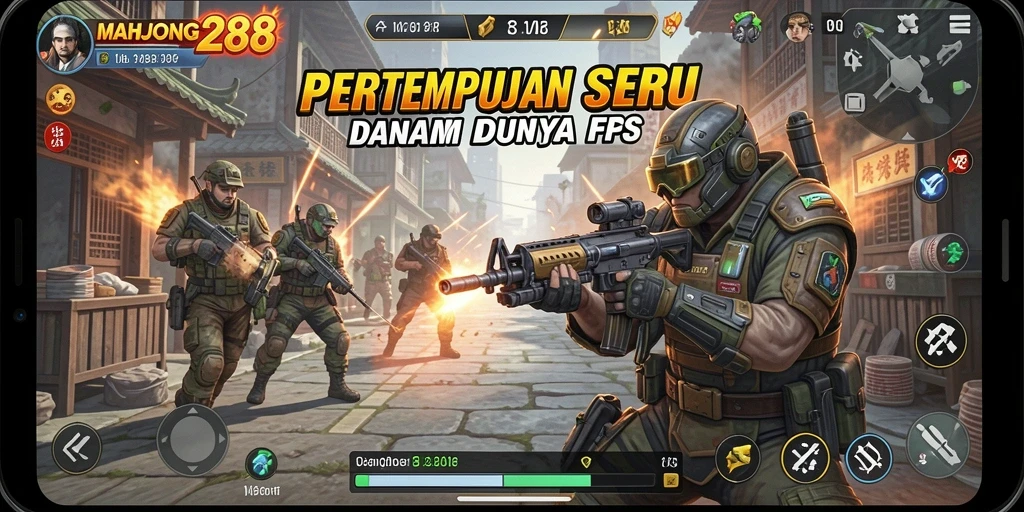Tangkapan layar gameplay seru di MAHJONG288 dengan aksi FPS yang mendebarkan.