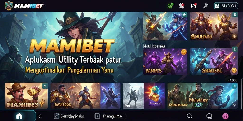 Tampilan MAMIBET dengan antarmuka yang sederhana dan intuitif.