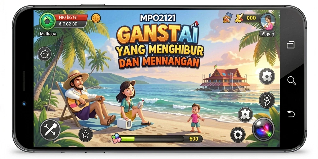 Tampilan gameplay MPO2121 dengan grafis cerah dan menarik.