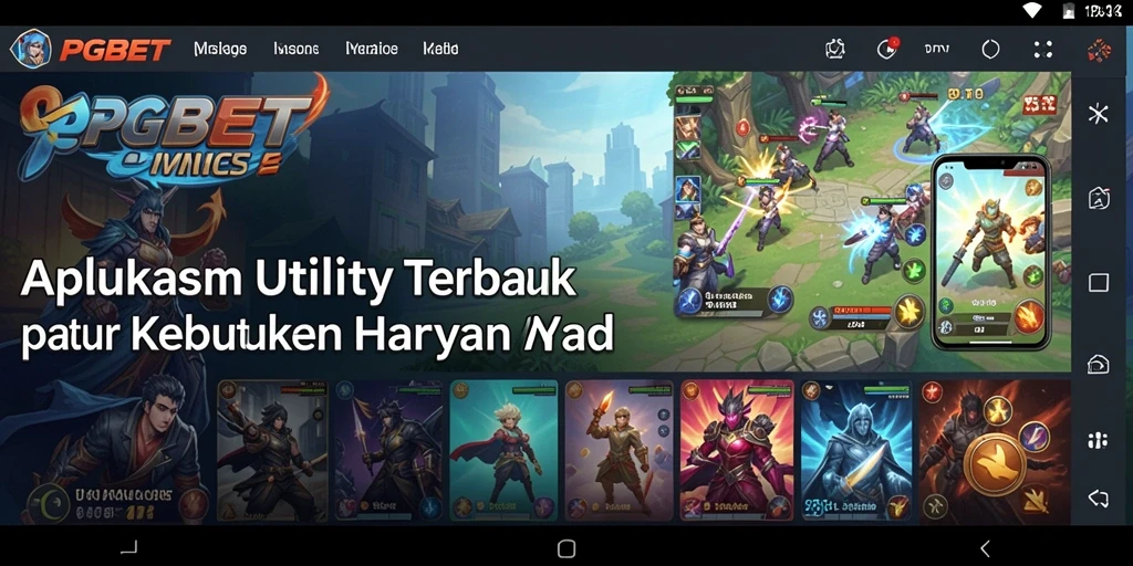 Tampilan antarmuka utama PGBET yang menarik dan fungsional.