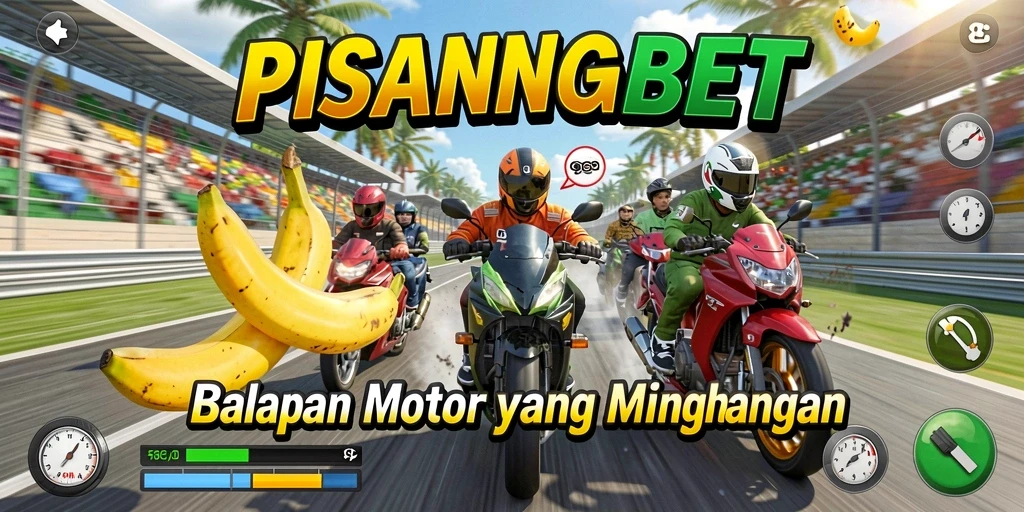 Tampilan gameplay PISANGBET yang seru dan mendebarkan di lintasan balap.