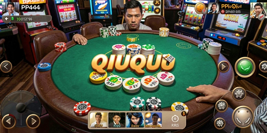 Tampilan gameplay QiuQiu yang menarik di PP444.