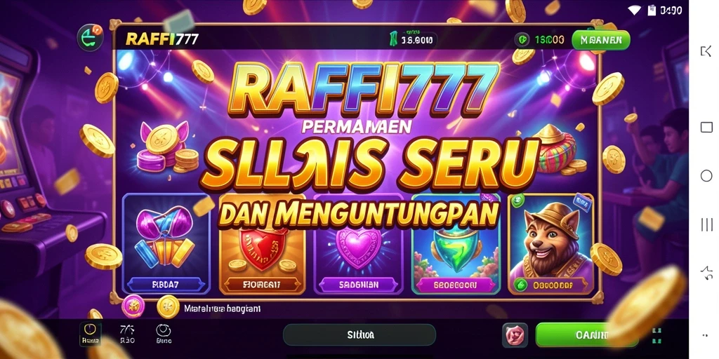 Tampilan gameplay RAFFI777 yang mendebarkan dan penuh warna.