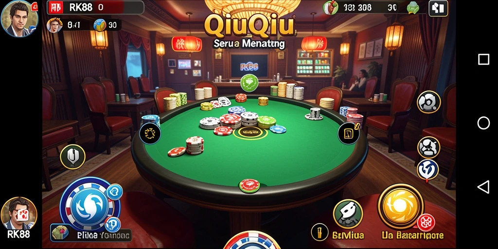 Tampilan gameplay QiuQiu yang menarik di RK88.