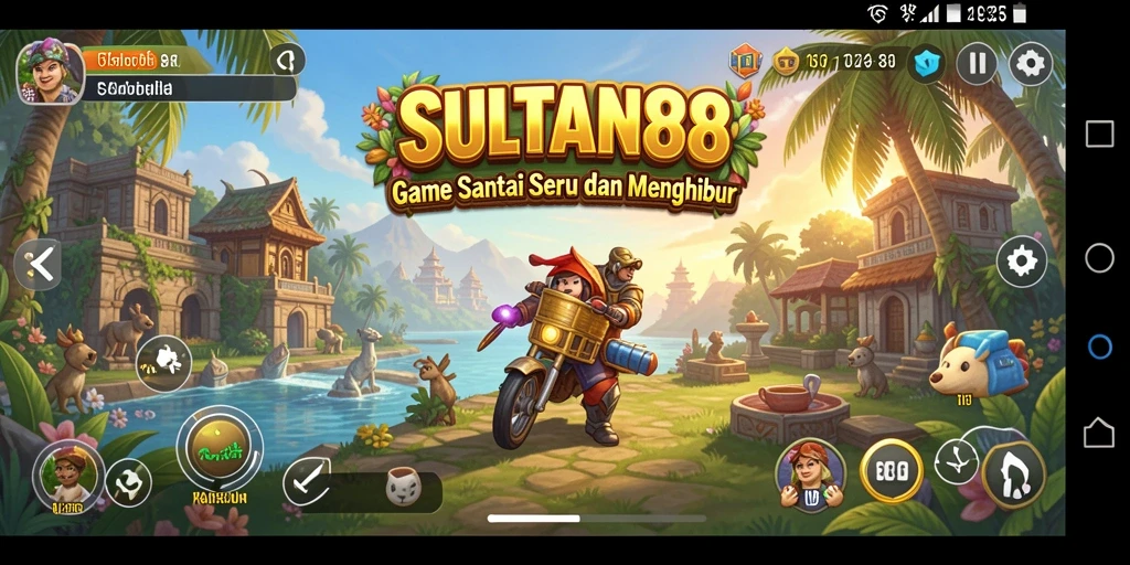 Screenshot utama SULTAN88 menampilkan gameplay santai yang seru.