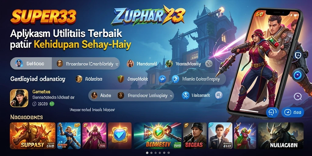 Tangkapan layar SUPER33 menunjukkan antarmuka aplikasi yang bersih dan fungsional.