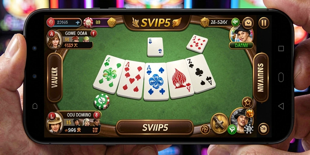 Tampilan gameplay seru dan interaktif game Domino SVIP5.