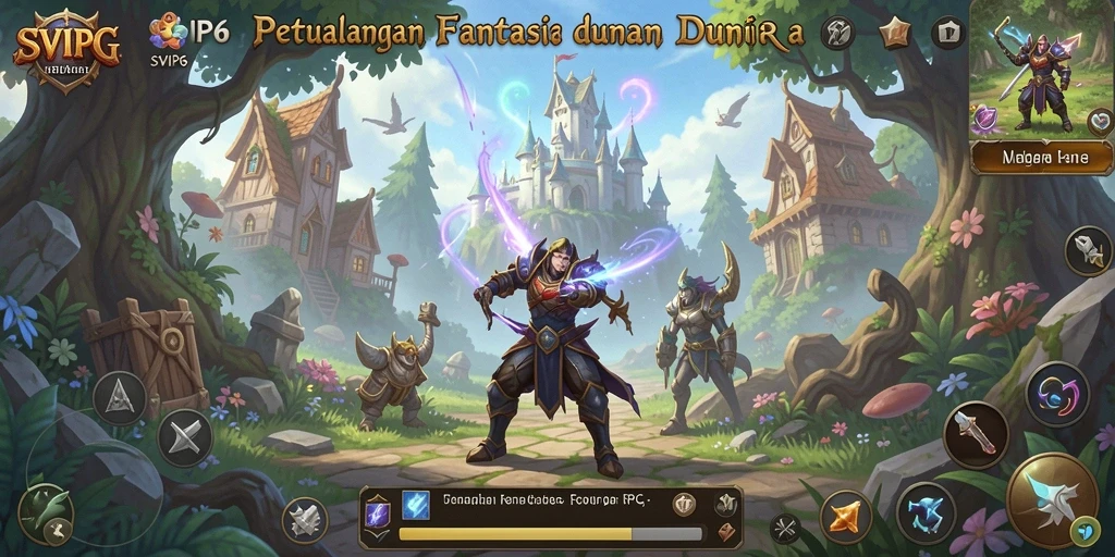 Tampilan menarik dari gameplay SVIP6 yang penuh aksi RPG.