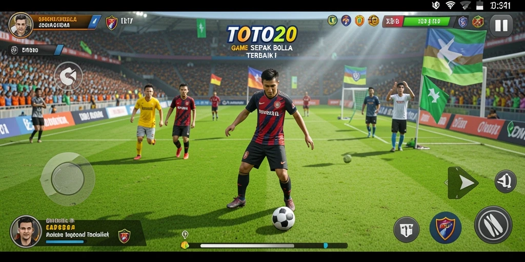 TOTO20 menampilkan gameplay sepak bola yang mendebarkan dan interaktif.