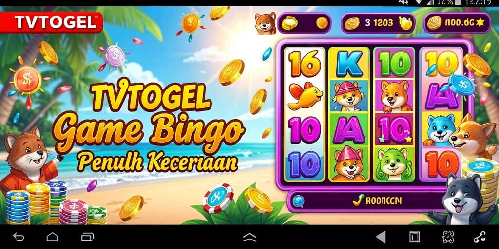 Screenshot gameplay TVTOGEL yang menampilkan suasana bingo yang mengasyikkan.